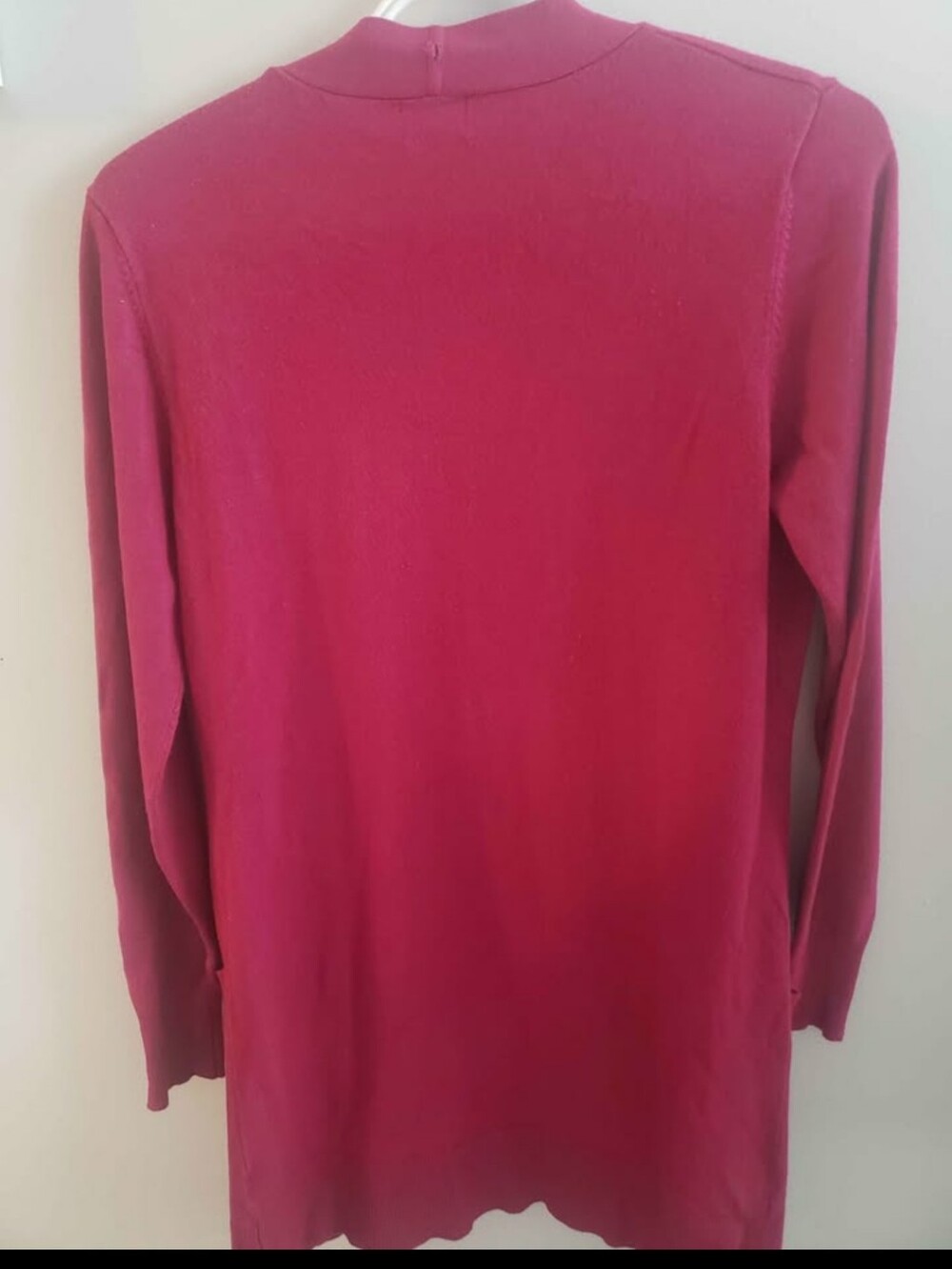 Cielo Open-Front Cardigan Sweater - Raspberry Pink - Picture 4 of 5